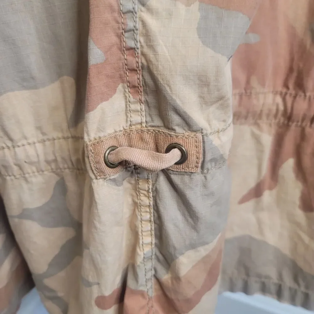 Free People Lead The Way Oversized Camo Jacket Size Medium M Neutral Multicolor - Picture 12 of 16